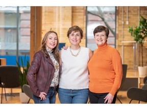 The Executive Women Leaders of Q4 Inc. - Pictured from left to right are Dorothy Arturi, CPO; Lorie Coulombe, SVP, Marketing & Communications; and Donna de Winter, CFO & COO.