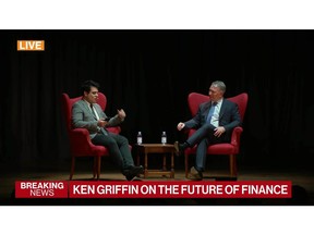 Citadel founder and CEO Ken Griffin says the Federal Reserve is in uncharted territory. He speaks to Bloomberg's Felipe Marques at The Society of the Four Arts in Palm Beach, Florida.