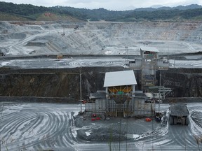 A view of Cobre Panama mine owned by Canada’s First Quantum Minerals in Donoso, Panama. Quantum says it can now restart the mine.