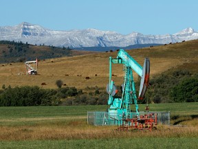 Crescent Point Energy pumpjacks in Alberta.