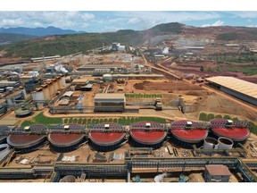 Harita Nickel's Halmahera Persada Lygend processing facility on Obi Island. Photographer: Dimas Ardian/Bloomberg