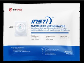 INSTI® Multiplex HIV-1/2 Syphilis Antibody Test Package