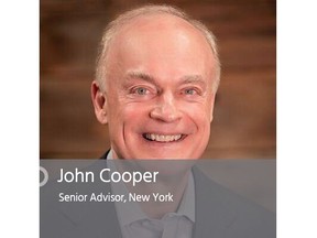 John Cooper, Senior Advisor, Boyden, is based in New York.