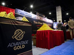 The Advantage Gold booth during CPAC