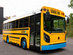 A Lion Electric school bus.
