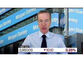 "It's almost impossible to argue for higher valuations which means it's very difficult to argue for higher stock prices," Morgan Stanley Chief US Equity Strategist Mike Wilson says during an interview with Jonathan Ferro on "Bloomberg The Open."