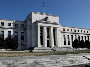 Federal Reserve Board building on Constitution Avenue in Washington, U.S.