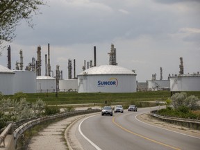 A Suncor Energy Inc. oil refinery near the Enbridge Line 5 pipeline in Sarnia, Ont.