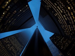 Buildings in the financial district of Toronto.