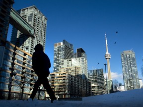 Condo towers in Toronto.