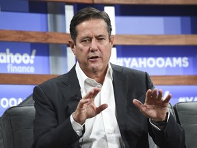 FILE - Barclays CEO Jes Staley participates in the Yahoo Finance All Markets Summit at Union West on Oct. 10, 2019, in New York. Facing lawsuits over its own relationship with Jeffrey Epstein, JPMorgan Chase on Wednesday, March 8, 2023, sued its former executive Staley, saying he knew "without a doubt" that Epstein was abusing and trafficking girls.
