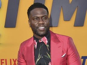 FILE - Kevin Hart appears at the premiere of "Me Time" in Los Angeles on Aug. 23, 2022. The satellite radio company announced Wednesday that it has signed Hart and his entertainment company, Hartbeat, to a multi-year deal. As part of the deal, the superstar actor-comedian continue to curate content involving comedy and culture on his Laugh Out Loud Radio channel.