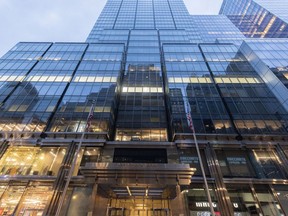 The Signature Bank headquarters at 565 Fifth Avenue in New York, US, on Sunday, March 12, 2023. Signature Bank was closed by New York state financial regulators on Sunday, the US Treasury Department said in a statement.