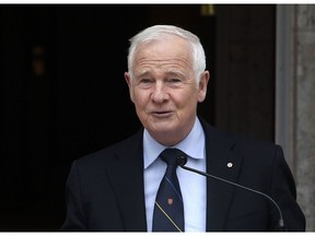 David Johnston in 2014 Photographer: Cole Burston/AFP/Getty Images