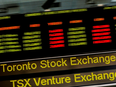 TSX ticker board