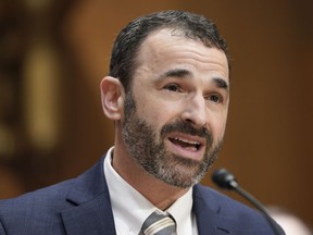 FILE - Daniel Werfel testifies before the Senate Finance Committee during his confirmation hearing to be the Internal Revenue Service Commissioner, Wednesday, Feb. 15, 2023, on Capitol Hill in Washington.