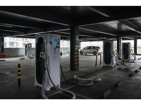 Utilization rates will likely improve as EV penetration rises. Photographer: Qilai Shen/Bloomberg