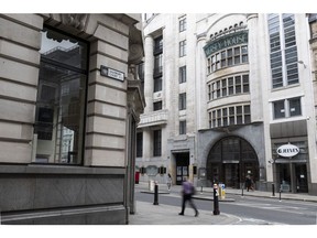 The former Goldman Sachs headquarters in London. Photographer: Jason Alden/Bloomberg