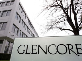 This April 14, 2011 file picture shows the Glencore headquarters in Baar, Switzerland.
