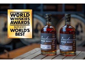 Breckenridge 105 High Proof wins World's Best Blended at 2023 World Whiskies Awards