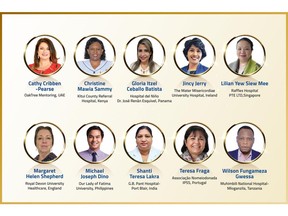 Top 10 Finalist Nurses for Aster Guardians Global Nursing Award 2023.