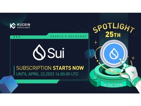 KuCoin Selects SUI Token as 25th Spotlight Token, Driving Web3 Infrastructure Innovation