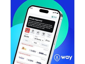 Way.com users will gain access to a menu of healthy, pre-approved, auto-refinancing options from local credit unions at the point of purchase.