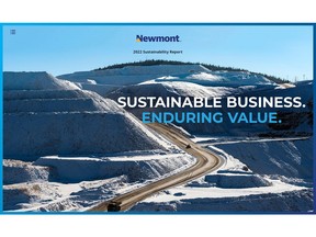 Newmont Corporation's 2022 Sustainability Report