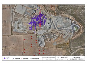 Mt Cattlin 2022 Mineral Resource drilling at NW pit