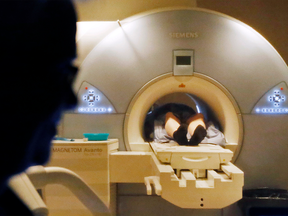 MRI scanner in hospital