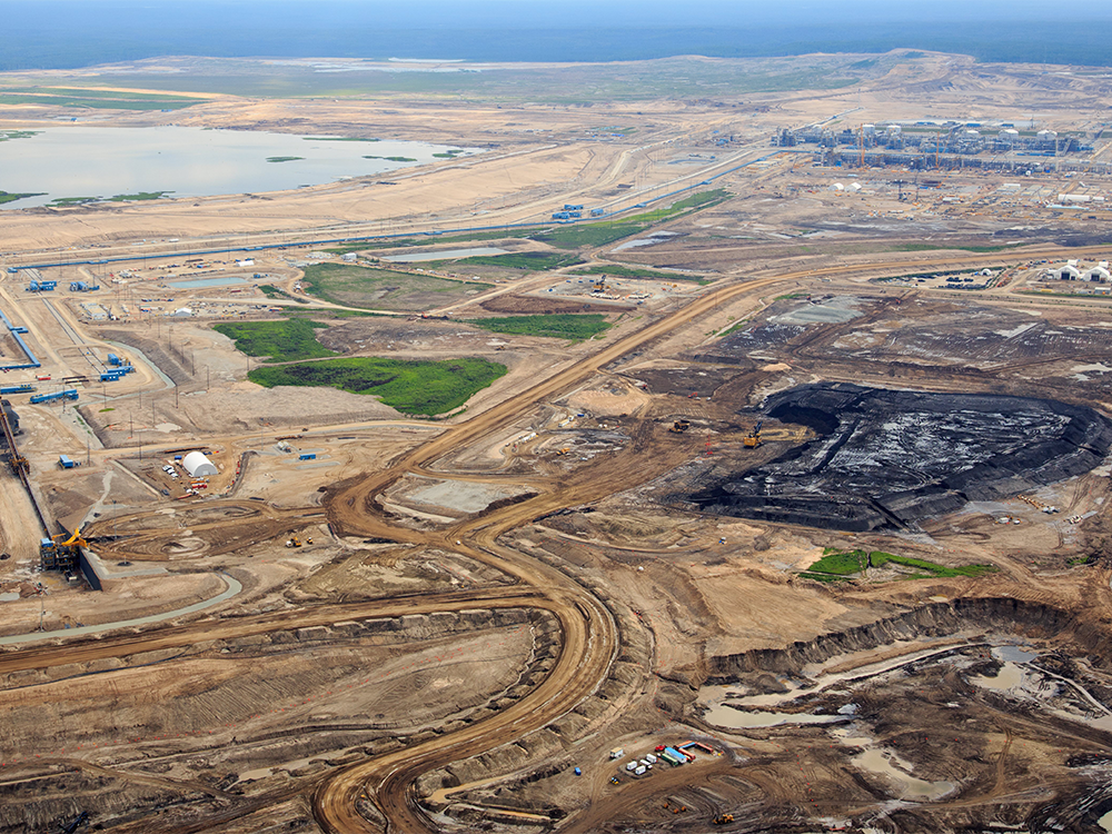 An aerial view of the Kearl Oilsands Project north of Fort McMurray, Alta.  Imperial Oil said it recorded record first quarter production at Kearl.
