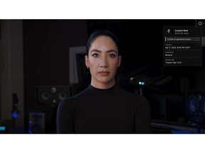 The world's first digitally transparent "deepfake'' video created by artificial intelligence.