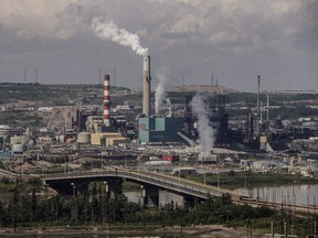 Suncor Energy Inc.'s base plant with upgraders in the oilsands in Fort McMurray, Alta.