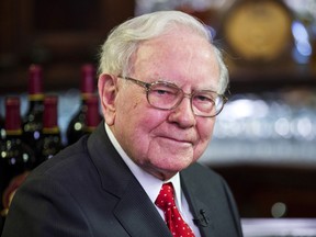 Warren Buffett, chairman, chief executive and largest shareholder of Berkshire Hathaway, in New York, 2015.