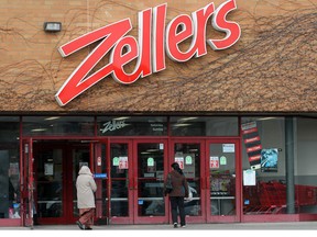 A Zeller's location at Tillicum Mall in Victoria, B.C., 2012.