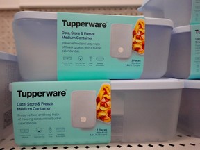 Tupperware products are offered for sale at a retail store in Chicago, Illinois.