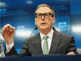 Bank of Canada Governor Tiff Macklem takes part in a news conference after announcing an interest rate decision in Ottawa.