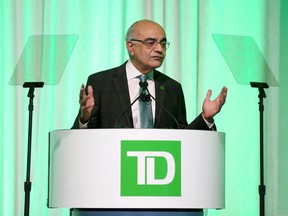 Toronto-Dominion Bank chief executive Bharat Masrani.