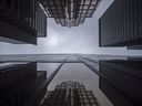 Bank buildings in Toronto’s financial district. 