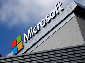 Microsoft Corp.'s profit was US$2.45 a share in the period ended in March.