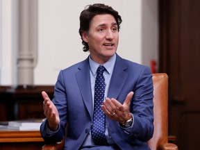 Prime Minister Justin Trudeau on Parliament Hill in Ottawa.