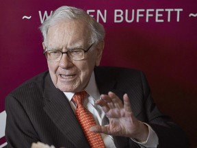 FILE - Warren Buffett, Chairman and CEO of Berkshire Hathaway, speaks during a game of bridge following the annual Berkshire Hathaway shareholders meeting on May 5, 2019, in Omaha, Neb. Buffett assured investors Wednesday, April 12, 2023, that Berkshire Hathaway will be fine when he's no longer around to lead the conglomerate because Vice Chairman Greg Abel will do a great job and the conglomerate's basic model won't change.