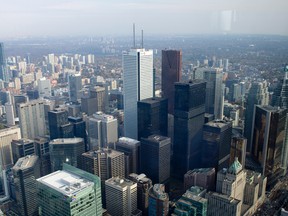 Office buildings in Toronto's financial district.