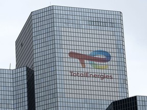 The TotalEnergies headquarters, one of the world's largest energy conglomerates, is pictured in La Defense business district in Paris, Friday, Sept.2, 2022. TotalEnergies says it has signed a deal to sell its Canadian operations to Suncor Energy Inc. in an agreement worth up to $6.1 billion.THE CANADIAN PRESS/AP/Lewis Joly