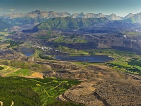 An aerial view of Teck Resources' Elkview Mine in the east Kootenay region of British Columbia.