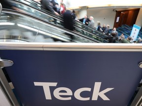 Teck signage at PDAC in 2020.