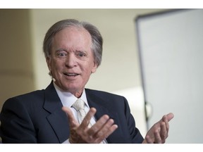 Bill Gross, fund manager of Janus Capital Management LLC, speaks during a Bloomberg Television interview on the sidelines of the Milken Institute Global Conference in Beverly Hills, California, U.S., on Wednesday, May 3, 2017. The conference is a unique setting that convenes individuals with the capital, power and influence to move the world forward meet face-to-face with those whose expertise and creativity are reinventing industry, philanthropy and media.