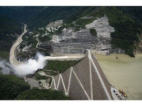 The Hidroituango hydroelectric dam in Ituango, Colombia.