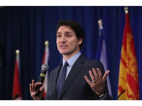 Justin Trudeau speaks in Ottawa on March 6.