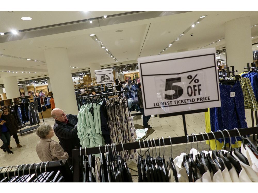 Retail sales in Canada increase slightly due to weakening consumer numbers